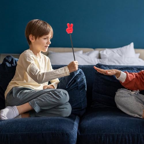 BESTonZON 3個 手指泡沫ゲームスティック 教室装飾用教師ポインター 指示棒 幼稚園 向けインタラクティブパーティー道具 たたいてぶってジャ