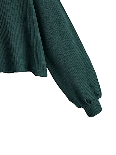 Image of SweatyRocks Women's Crewneck Long Sleeve Knit Crop Top Cropped Sweaters