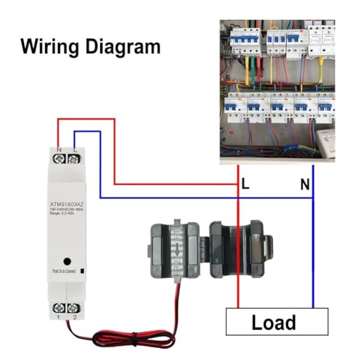 Compteur électricité ZigBee Tuya moniteur connecte rail DIN 63A - 6