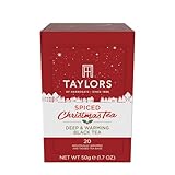 Taylors of Harrogate Spiced Christmas, Holiday Black Tea, Individually Wrapped Bags, 20 Count (Pack of 1), Deep, Festive and Spiced, Caffeinated, Enjoy Hot or Iced, 20 Teabags