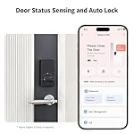 Aqara Smart Lock U50, Keyless Entry Door Lock with Apple Home Key, Bluetooth Deadbolt Lock, App Remote Control, Supports Apple HomeKit, Matter, Google Home, Alexa, IFTTT, Black - Image 4