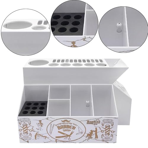 Garende Organizador de tesouras de barbearia, suporte para salão de cabeleireiro, economizador de es