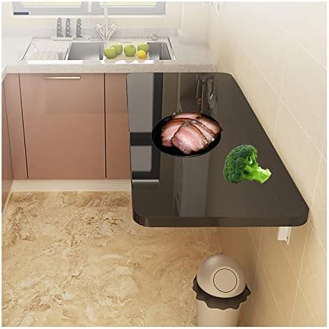 Wall Mounted Desk Wall Mounted Folding Table Drop Leaf Tables for JYDSll Spaces Wall Mounted Table Fold Down Floating Desk for Laundry Room/Study/Bedroom 50x40cm/20x16in Pink