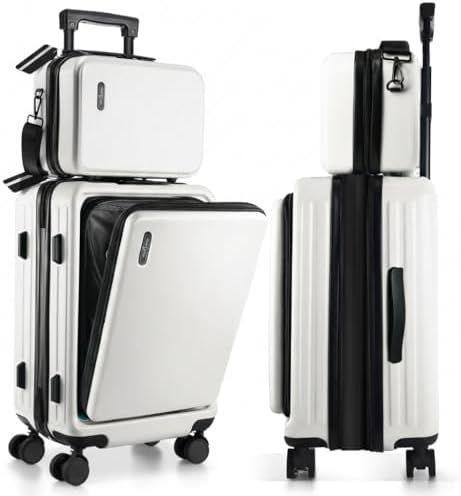 TRAVELARIM 22 Inch Carry On Luggage 22x14x9 Airline Approved, Sma...