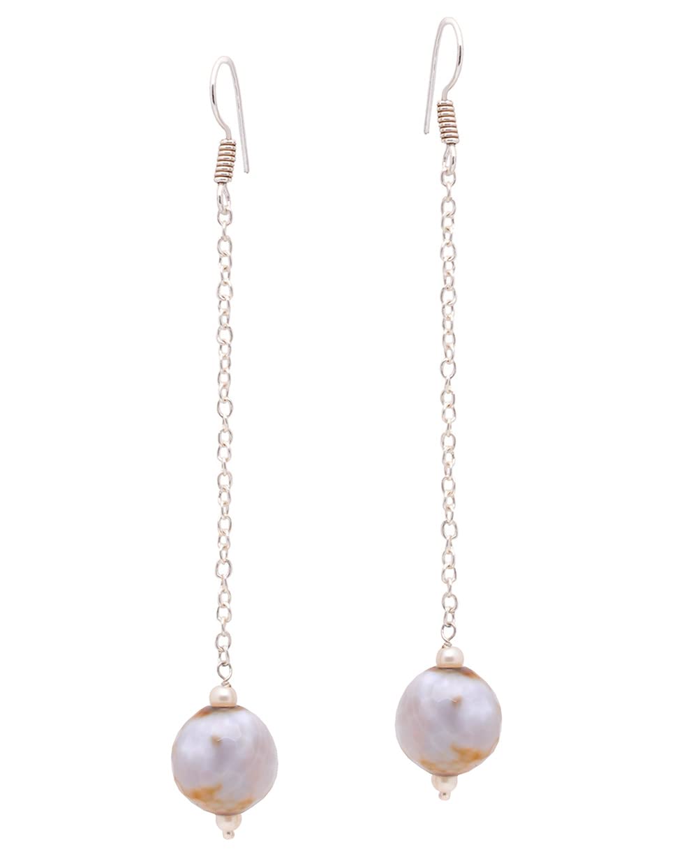 Gehna JaipurAgate Gemstone Drop Beaded Earrings ES-1794
