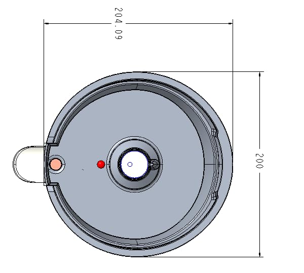 VASCHETTA CONTENITORE PER SPREMIAGRUMI ARANCIA EXPRESS RGV, Diametro Vaschetta: 168 mm base COMPATIBILE SOLO CON MODELLO ARANCIA EXPRESS DELLA RGV 110134+110131