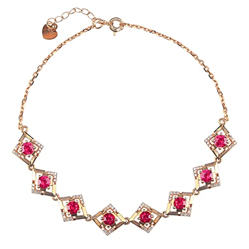 Bracelet rubis réglable en or 18k YSJNHX : le bijou ajustable contre les erreurs de taille