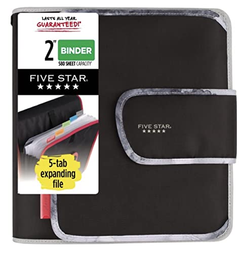 Classeur 580 feuilles Five Star avec anneaux de 5,1 cm anti-écartement