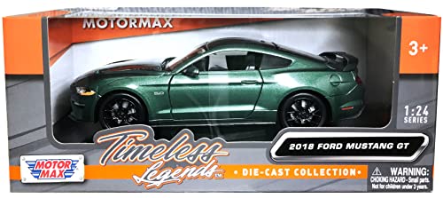 Motormax Ford Mustang GT 5.0 Verde 1:24 miniatura 5