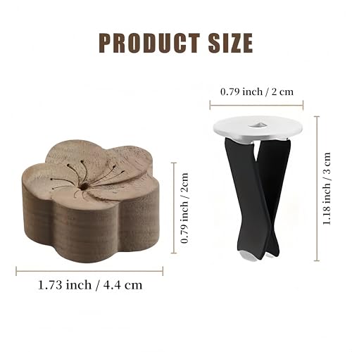 4 Piezas Difusor Aromático de Madera para Auto miniatura 2