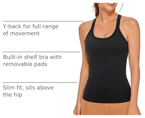 Image of CRZ YOGA Seamless Rib Scoop Neck Tank Tops