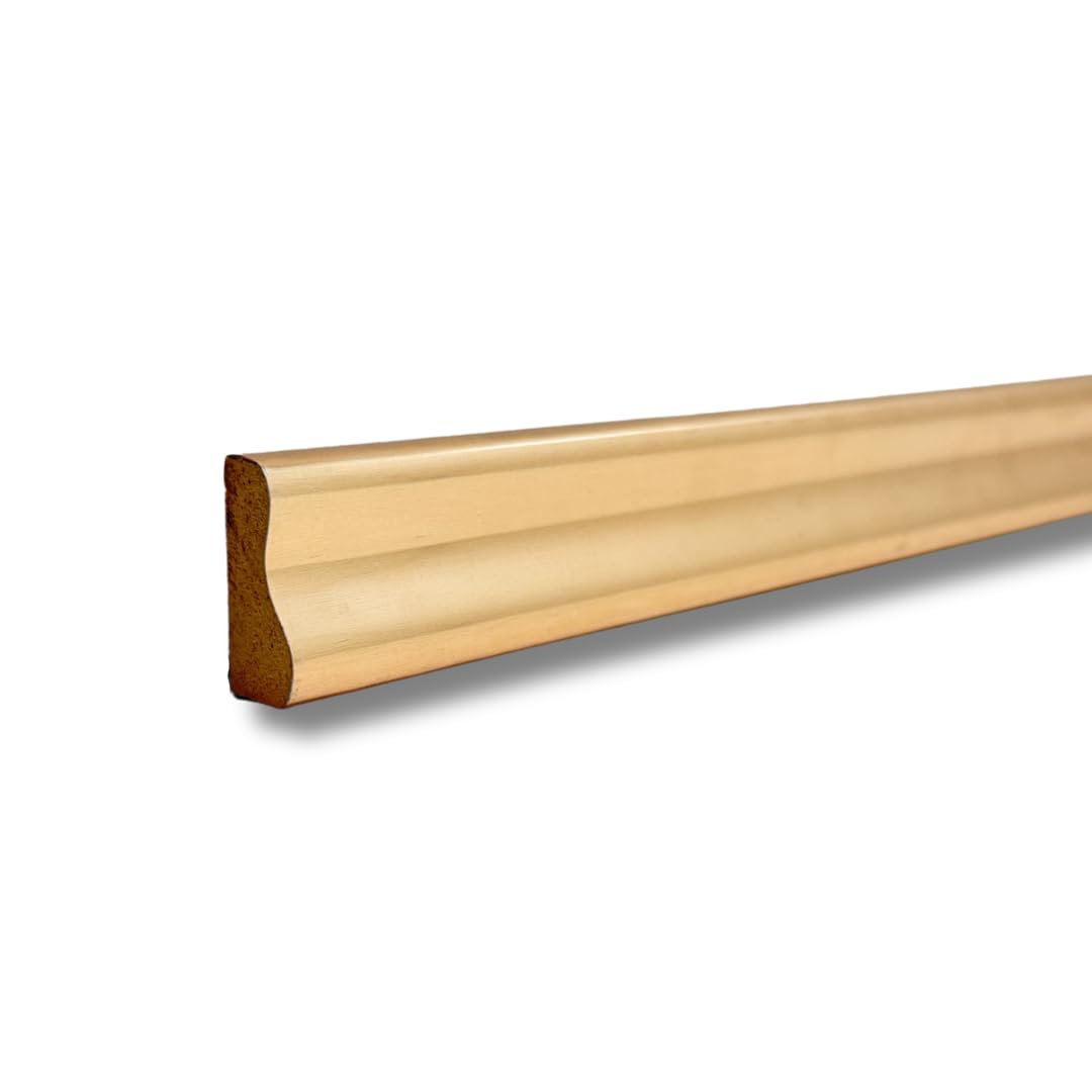Decorative White MDF Dado Rail 115cm - Waterproof Wall Moulding, Pre-Finished, No Painting Needed — Waterproof wall Trim — Easy Install dado Rail — Interior Design Moulding — mouldings — Required — image 1