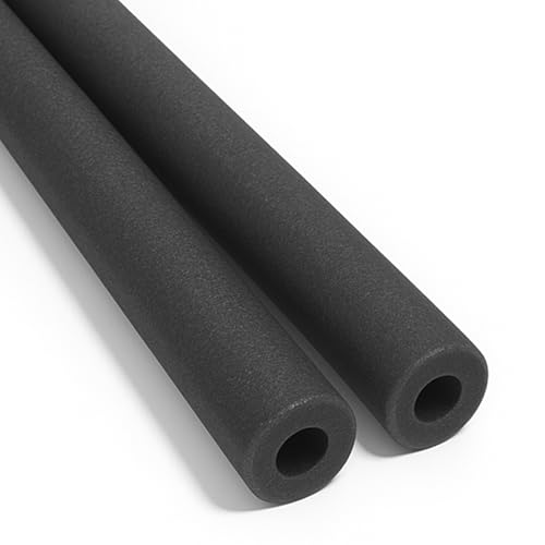 Oodles of Noodles Foam Pool Swim Noodles 2 Pack, 48' x 2.5' Black, Hollow Core Swimming Foam Tube for Pool Floats, Buoyant for Beach, Water Play, Crafts, DIY Projects & Pipe Insulation