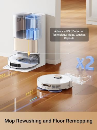 Image of DREAME L10 Prime Robot Vacuum and Mop, Self-Cleaning Dual Mop Pads with Auto Drying, 3L Clean /Used Water Tank, 7mm Mop Lifting for Carpets, LDS Navigation with 3D Mapping, WiFi /App Control (L10S)