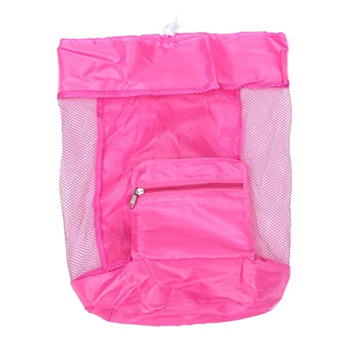 Veemoon Portable Children's Beach Bag Big Beach Bag Net Modern Shell Storage Compact and Lightweight