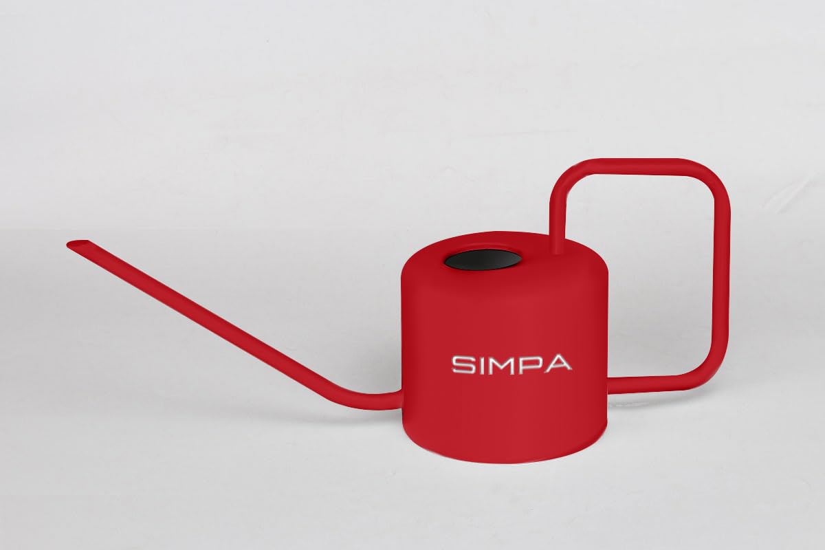 simpa Metal Watering Can - 1.1 Litre - Red