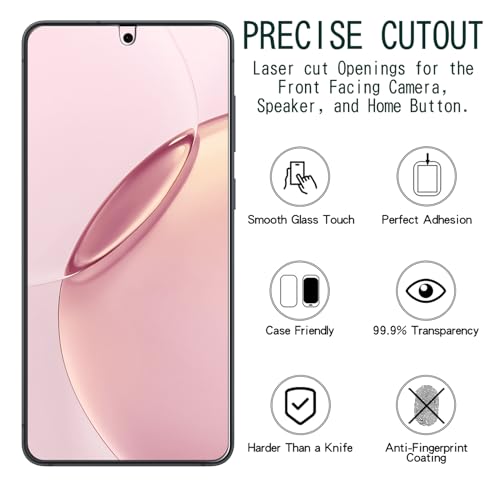 Image of KAREEN 2+2 Pack Screen Protector for Samsung Galaxy S26 Plus /S26+ Tempered Glass Film with Camera Lens Protector, Fingerprint Unlock Support, Anti Scratch, Bubble Free, Case Friendly