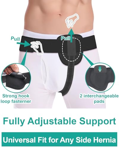 Faja de soporte para hernia inguinal para hombres y mujeres miniatura 6