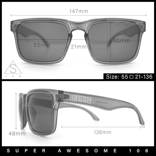 Premium Kush Polarized Rectangle Sport Horn Rim Sunglasses4