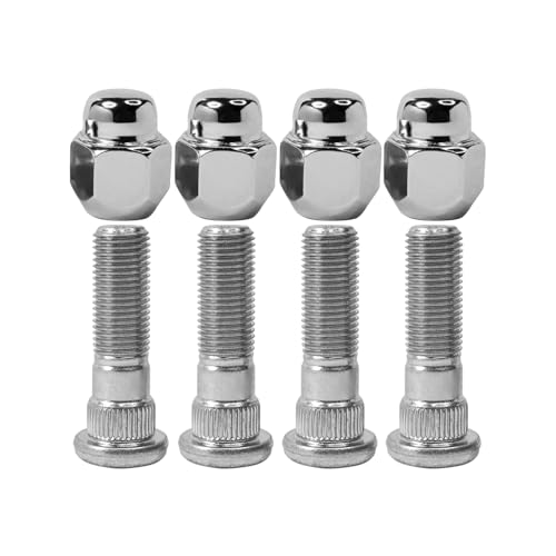 Safety Recall Y36 - Wheel Studs - 2012-2021 RAM 3500/4500/5500 7 Mysttoo 8PCS M12x1.25 Chrome Wheel Lug Stud Nut Set 28171AJ000 Compatible with 2002-2025 Subaru Ascent Forester Crosstrek Outback WRX STI Legacy Impreza BRZ Tribeca 28365FE001