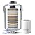 iSpring SF1S 15-Stage High Output Universal Shower Filter with Replaceable Cartridge Remove Chlorine, Sediment, and More, Chrome