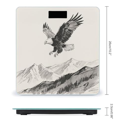 Báscula de baño digital Soaring Eagle con pantalla LED miniatura 2