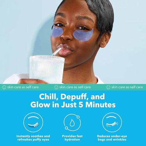 image for Patchology Iced Cooling Under Eye Mask Patches with Peptides, Cloudber
