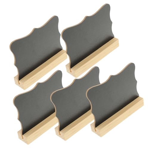 ERINGOGO 5pcs Double-Sided Mini Chalkboard Blackboard Home Decor Small Chalkboard Sign Rectangle for Office