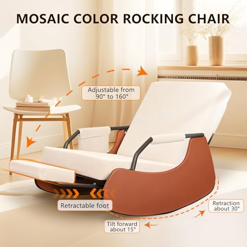 Sillón reclinable ergonómico tapizado verde miniatura 4