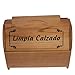Artema - Caja Limpia Calzado de Madera 21,5 x 25,8 x 15,8 cm, Recipiente de Madera para Guardar betún, cepillos, Trapos, Utensilios Limpiar Zapatos con asa y Tapas a los Lados