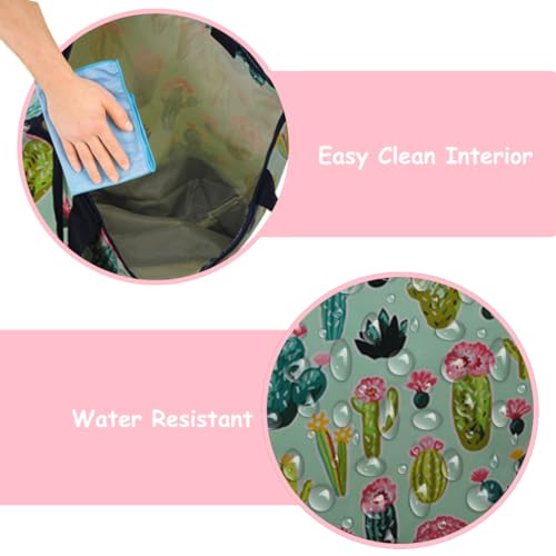 Image of NGIL Medium Top Zipper Closure Canvas Tote Bag with Attached Matching Coin Purse For Moms and Nurses