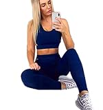 【Mateiral】 L'ensemble d'entraînement de gymnastique pour femme est fait de coton et d'élasthanne de haute qualité, de flexibilité extensible, de transpiration respirante et d'absorption, fonctionnel, confortable, résistant, facile à entretenir.