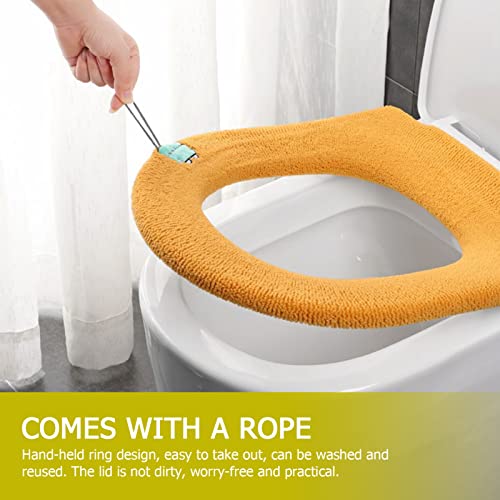 Wakauto Toilet Seat Bumpers Warm Seat Covers O-Shaped Pad Comfortable Great Present