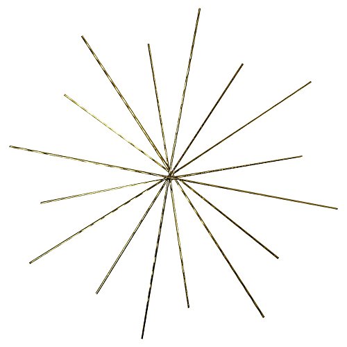 Rayher Drahtsterne für Perlen aus Messing 16 Strahlen 8 + 10 cm lang Btl. 3 Stück Drahtsterne basteln Drahtstern-Rohlinge für Perlen 2525200
