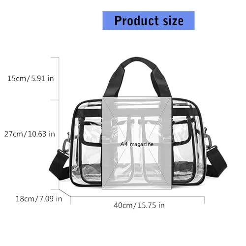 Transparent PVC Travel Gym Storage Bag Large Capacity Water Resistant Practical For Sports Equipment Sports Gears Outdoo4