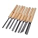 8Pcs Wood Lathe Tools, Professional Wood Turning Tools for Lathe Chisel Set with 2 Skew 1 Spear Point 1 Parting 1 Round Nose 3 Gouge Tools for Beginners Professionals Hobbyists