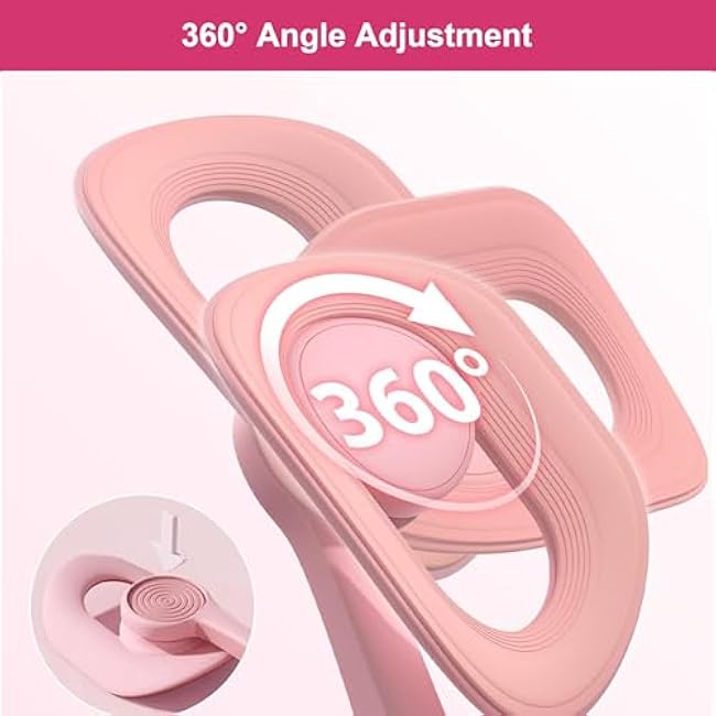 Thigh Master, Pelvic Floor Exercise Devices with Display Counter, kegel Exerciser, Pelvic Floor Muscle, Inner Thigh Exerciser for Women, Home Fitness Equipment for Hip/Leg/Butt(Pink)