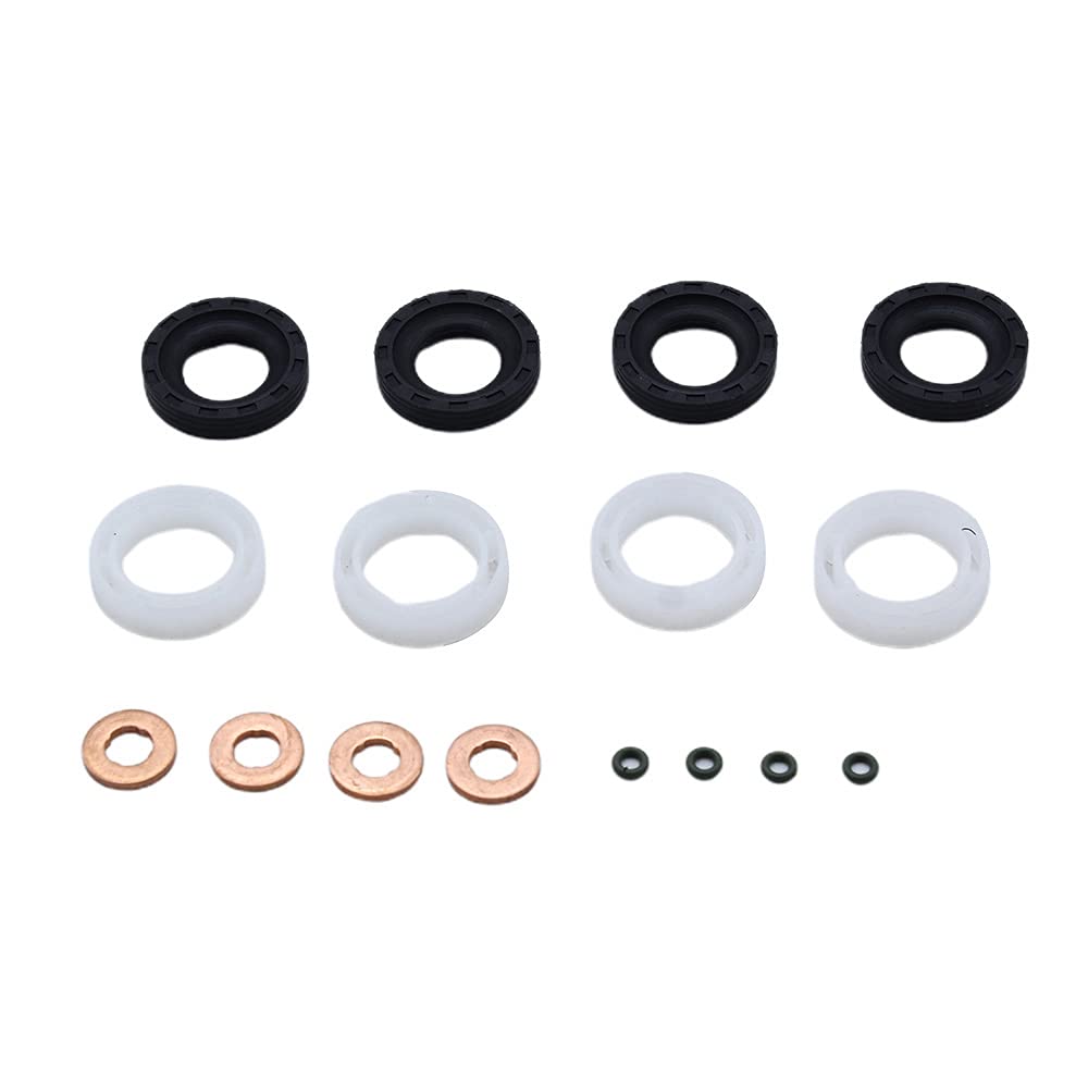 Injector Seal Kit Set Replacement for Peugeot 207 307 407 Expert Partner 1.6 HDI 2004(1 Set) -Layfoo