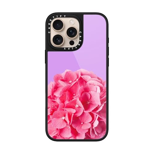Coque iPhone 16 Pro Max CASETiFY Glaze Hortensia Noir Magsafe - 4