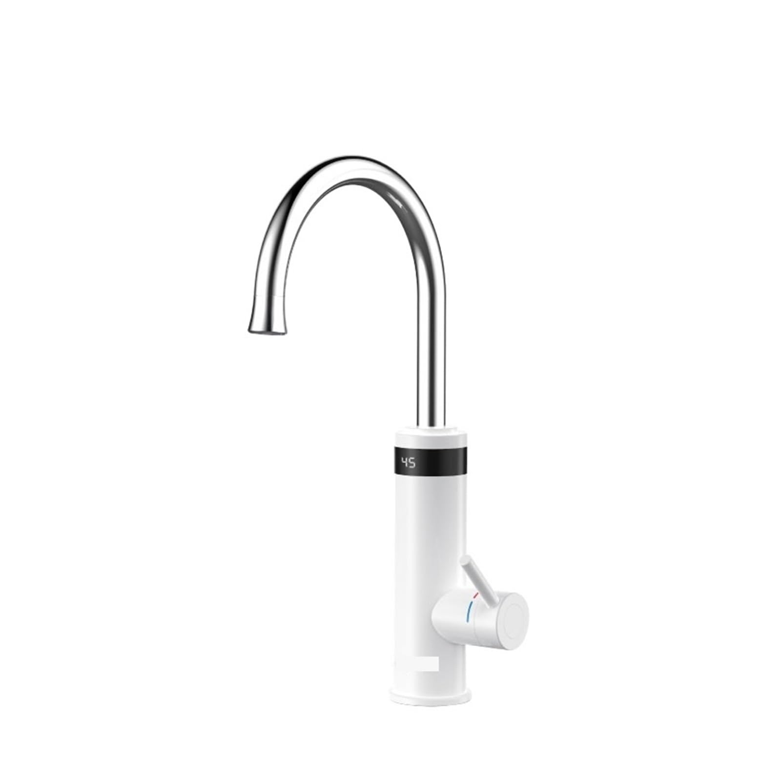LNHHG Instant Hot Water Faucet,Gunmetal Grey Electric Faucet For Kitchen,Flowing Heater Tap Electric Water Heater(ABS White)