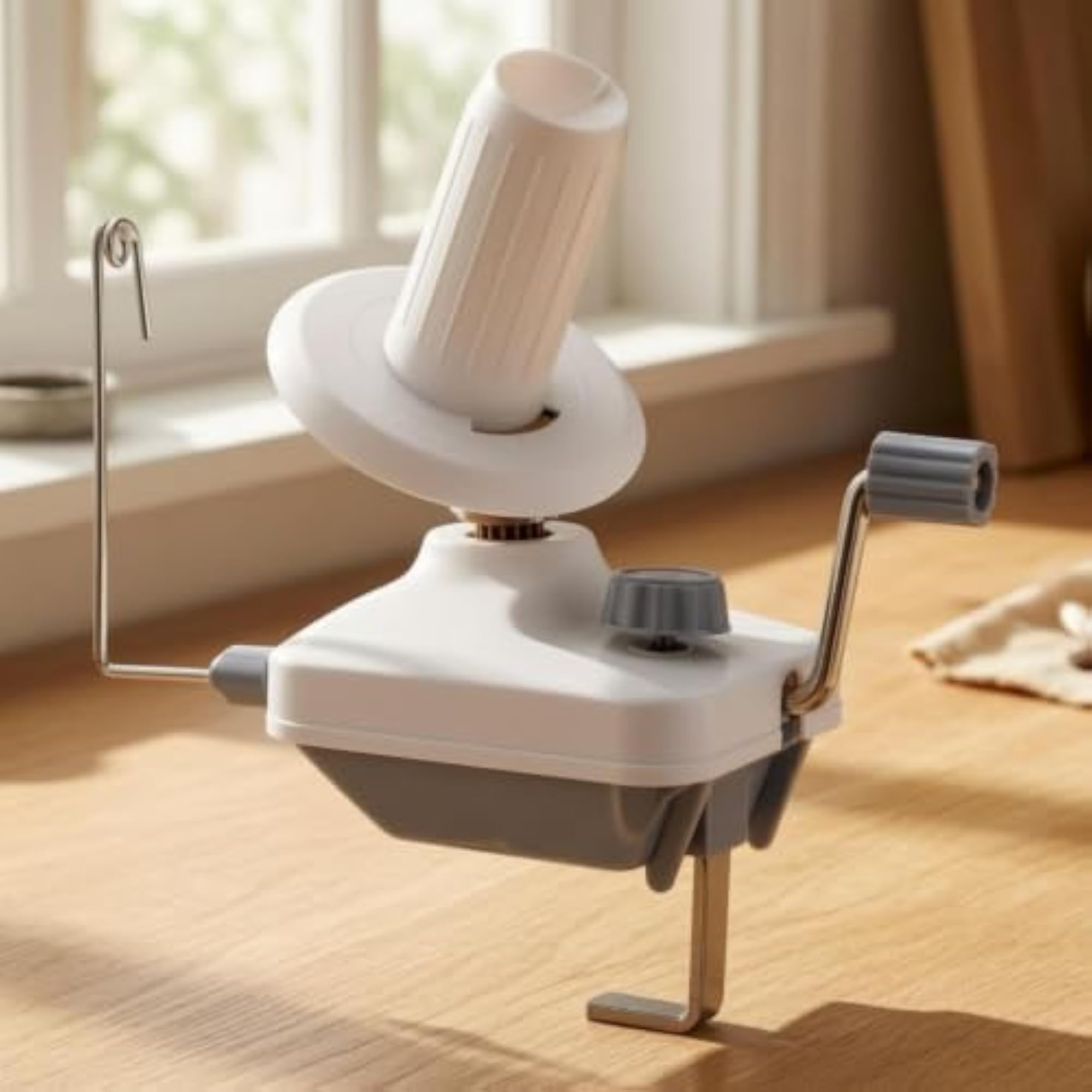 Manual Yarn Ball Winder with Tabletop Clamp