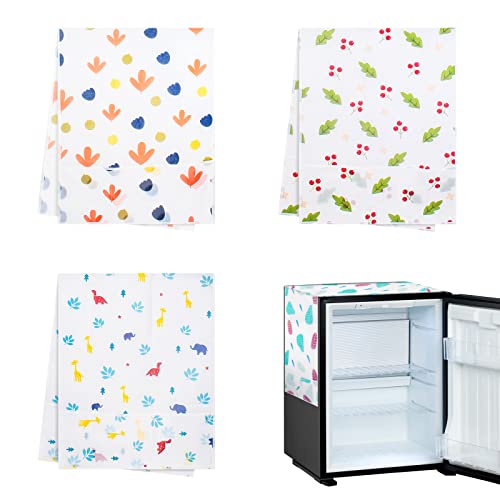 4 Piezas Cubierta Antipolvo para Refrigerador Multiusos 130 * 54 cm Cubierta Antipolvo Lavadora Lavadora Cubierta Protectora Cubierta Universal...