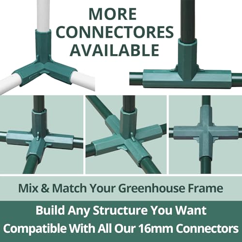 10Pcs 3 Way 16mm Elbow PVC Pipe Fitting Build Heavy Duty Greenhouse Frame Furniture Connectors Tent Connection by Gardeningwill - Image 4