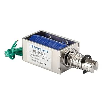 Heschen Solenoid Electromagnet, HS-1564B, DC12V 3A, 25mm Stroke, Force