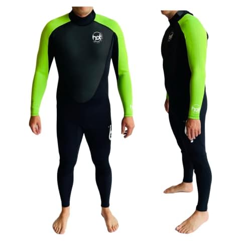 3/2 Mens Full Length Summer Wetsuit Hot surf 69 - Green (ML) Cover