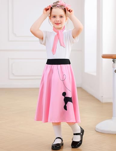 Falda Poodle para Niñas Disfraz 50s miniatura 3