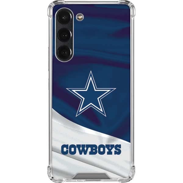 Skinit Clear Phone Case Compatible with Galaxy S23 Plus - Officially Licensed NFL Dallas Cowboys Design