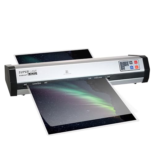 SINCHI Commercial Laminator Machine – Ultra-Fast 2-Min Warm-Up, Premium Aluminum Housing, 81 in/Min Speed (9 Seconds/Page), 13-Inch 6-Roller Design, Ideal for Schools, Busy Offices, and Print Shops