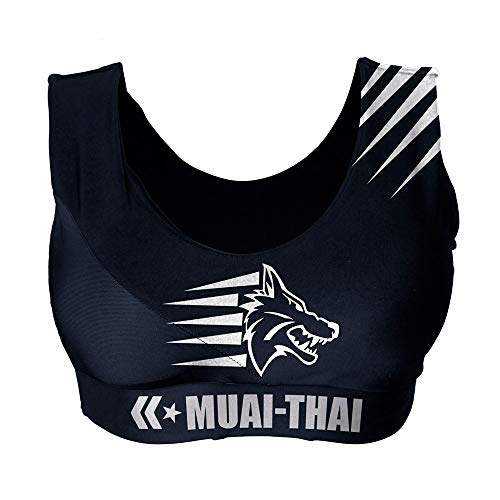 Top Feminino com Bojo - Muay Thai Lobo - Preto - M