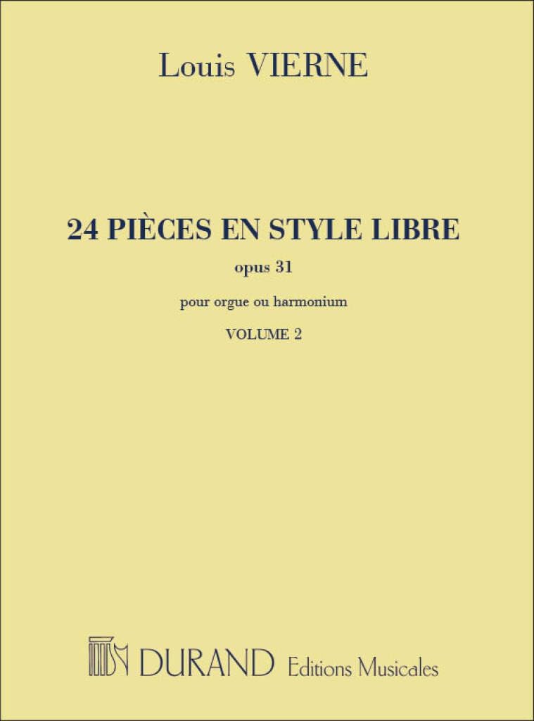 24 PIECES EN STYLE LIBRE OPUS 31 VOL.2 ORGUE